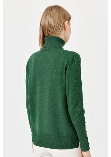 Kadın Tam Balıkçı Yaka Kol Ucu Yırtmaçlı Kazak Ö.başı indirimleri