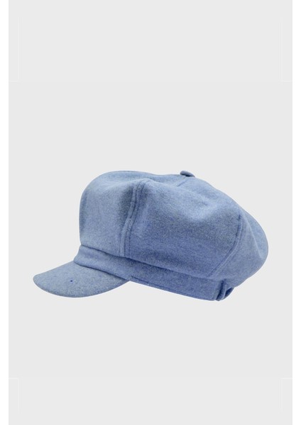Kadın Yünlü Vintage Kasket Retro Kışlık Şapka