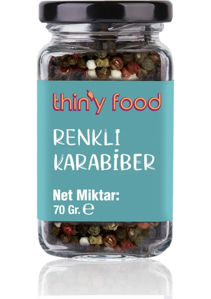 Thiny Food Organik Renkli  Karabiber 70 gr