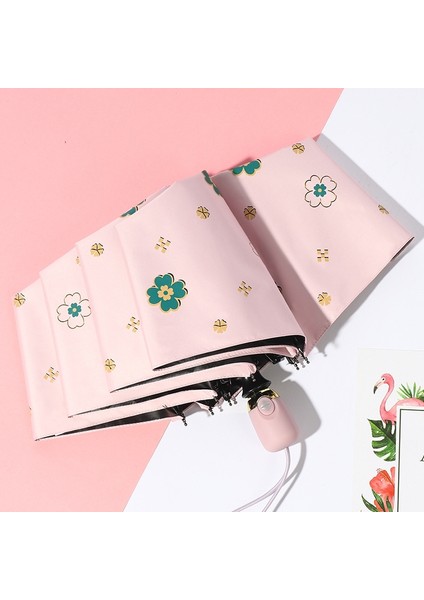 Otomatik Umbrla, Stil: Üç Katlı Açık Pembe (Yurt Dışından)