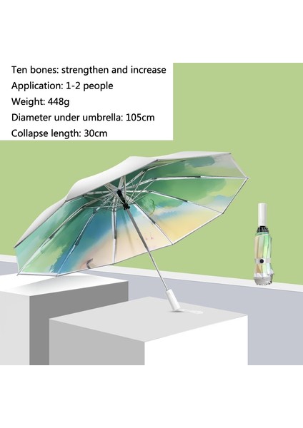 3021 Güneş Geçirmez Umbrla Illüzyon Yeşili (Yurt Dışından)