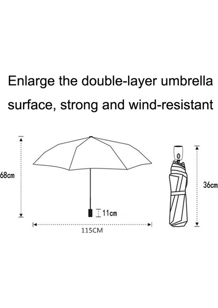 Paraşaz Rüzgar Geçirmez Otomatik Katlanır Umbrla Haki (Yurt Dışından) fiyatları