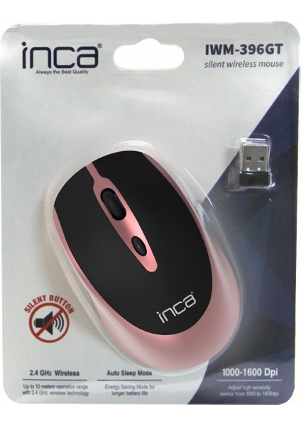 IWM-396GT 1600 Dpi Sessiz Rose Gold Wireless Mouse