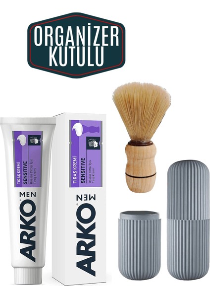 Men Sensitive Tıraş Kremi + Tıraş Fırçası 712663