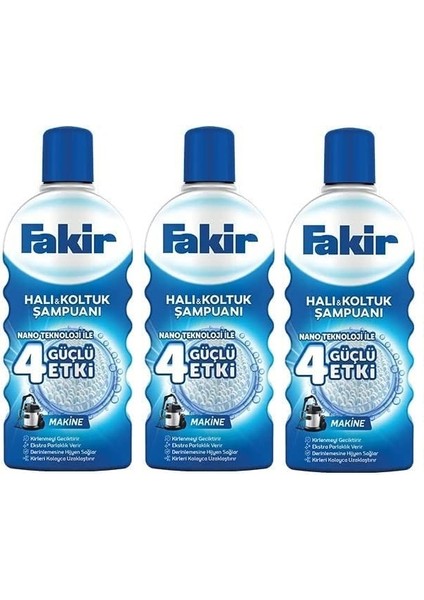 Halı Şampuanı Makinede Yıkama 1000 ml 3'lü