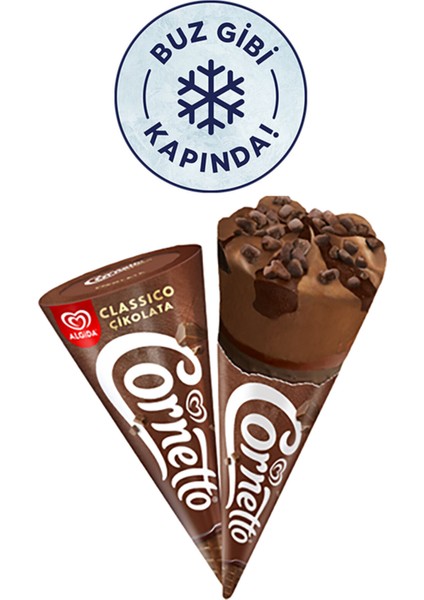 Cornetto Classico Çikolata Dondurma 125 ml