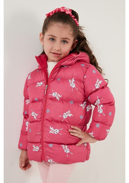 Ekstra Dolgulu İçi Yumuşak Polarlı Kapüşonlu Şişme Mont Kız Çocuk MONT 5763001 modelleri