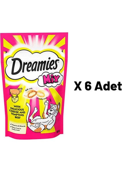 Mix Sığır Etli Yavru ve Yetişkin Kedi Ödülü 60 gr 6'lı