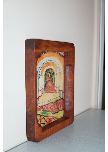 Saint-Paul Hastanesi Koridoru Van Gogh Kütük Tablo fiyatları