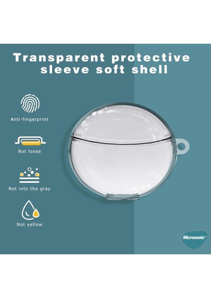 Oppo Enco Air 2 Pro Kılıf Transparent Clear Soft Şeffaf