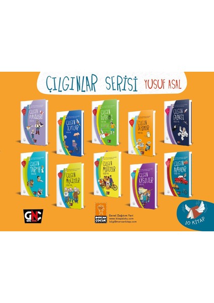 Genç Nesil Çılgınlar Serisi (Resimli-Ciltli-10 Kitap Kutulu Set) Yusuf Asal