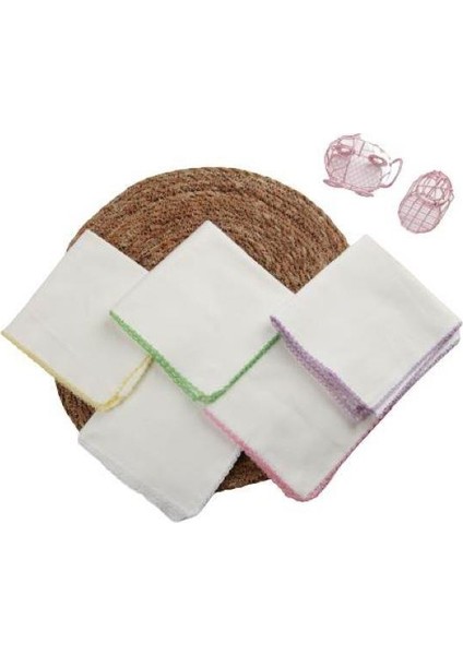Kız Bebek Ağız Mendili (22CMX22CM) - 10LU Paket modelleri