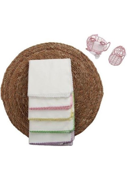 Kız Bebek Ağız Mendili (22CMX22CM) - 10LU Paket fırsatları