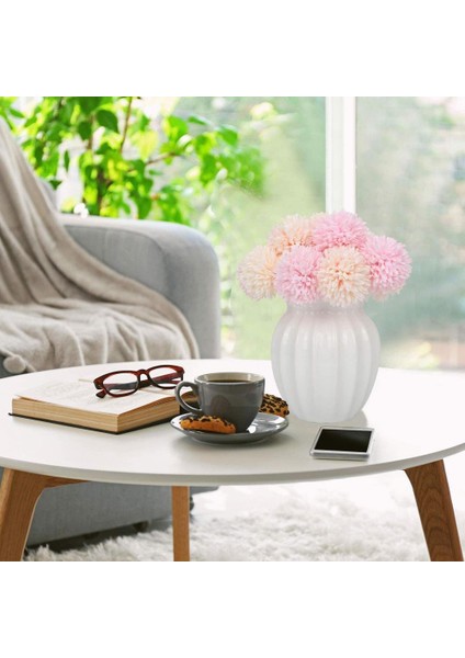 Yapay Çiçek Krizantem Kartopu Toz Pembe 7 Ayrı Tek Dal Demet indirimleri