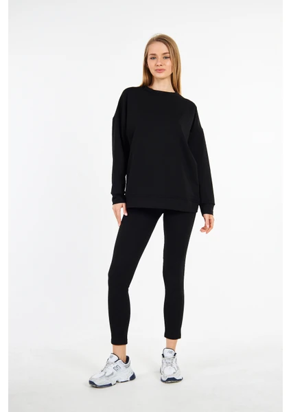 Oversize Iki Iplik Basic Sweatshirt