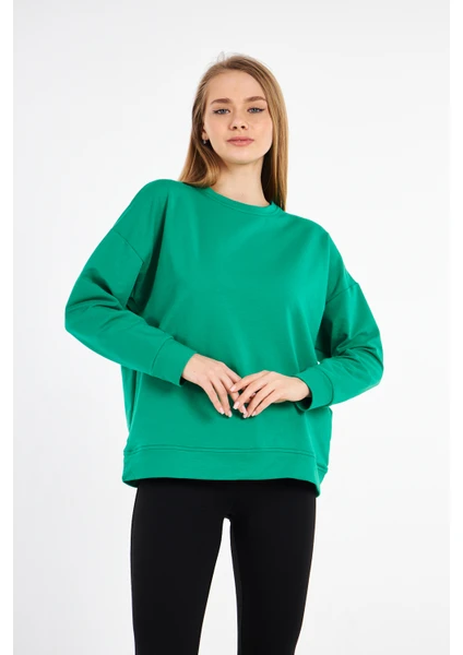 Oversize Iki Iplik Basic Sweatshirt