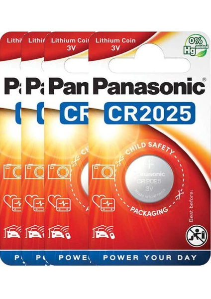 CR-2025EL/1BP Lityum Düğme Pil 3 Volt Dörtlü Paket