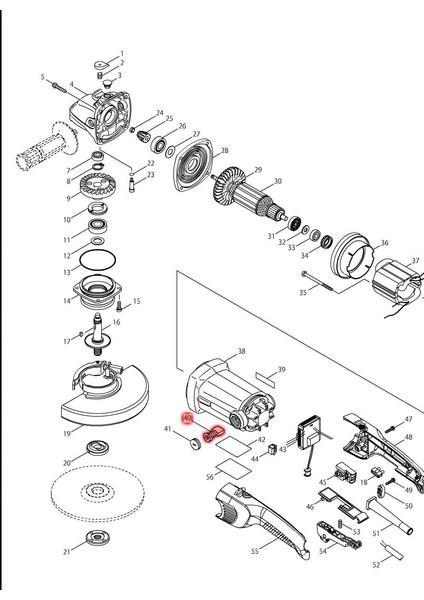 Makita GA7012C Kömür CB-204 Ürün Kodu 194992-4