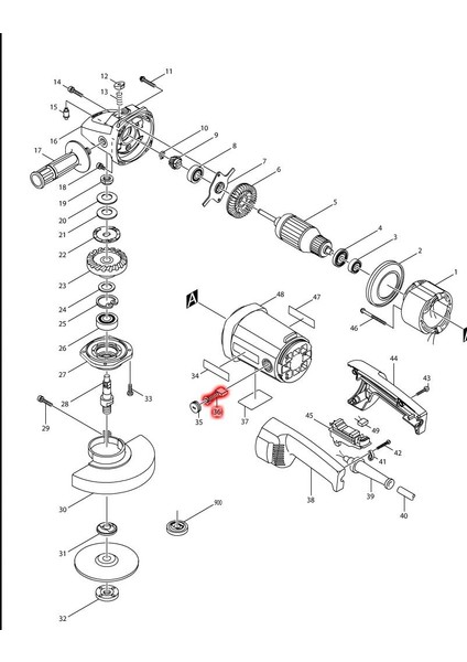 Makita 9047 Kömür CB-204 Ürün Kodu 194992-4
