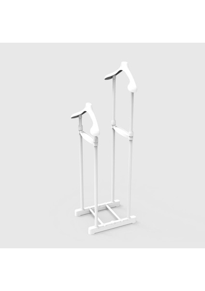 Çift Askılıklı Dilsiz Uşak Yükseklik Ayarlı - Beyaz indirimleri