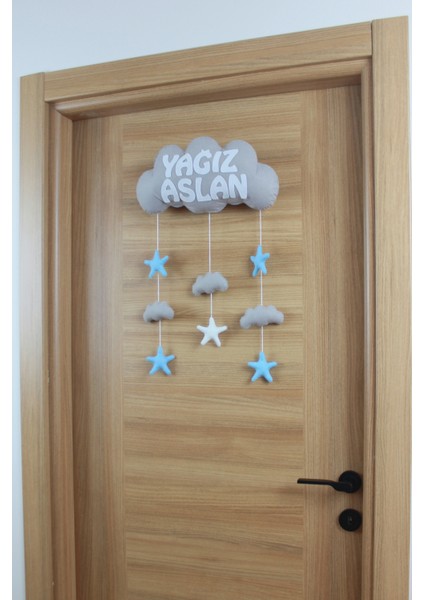 Yağız Aslan Isimli Bulutlu Bebek Kapı Süsü modelleri