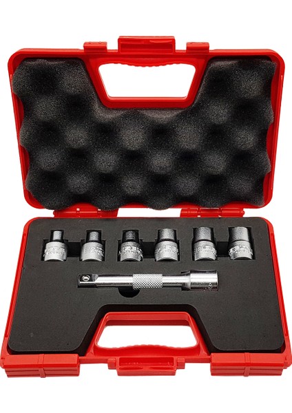 Izeltaş 1/2'' Lokmalı Star Torx Uç Takımı 7 Parça