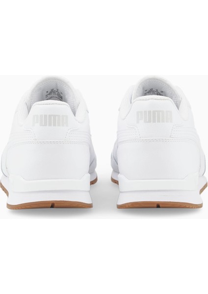 St Runner V3 L - Erkek Deri Beyaz Spor Ayakkabı - 384855 05 modelleri