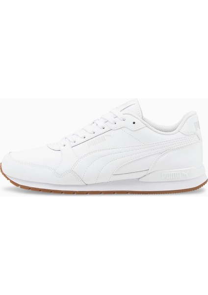 St Runner V3 L - Erkek Deri Beyaz Spor Ayakkabı - 384855 05 indirimleri