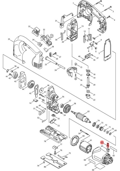 Makita 4340FCT Kömür CB-419 Ürün Kodu 195015-1