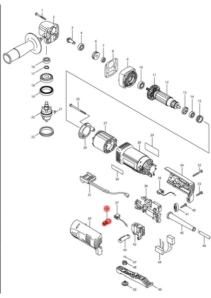 Makita DA3010 Kömür CB-419 Ürün Kodu 195015-1