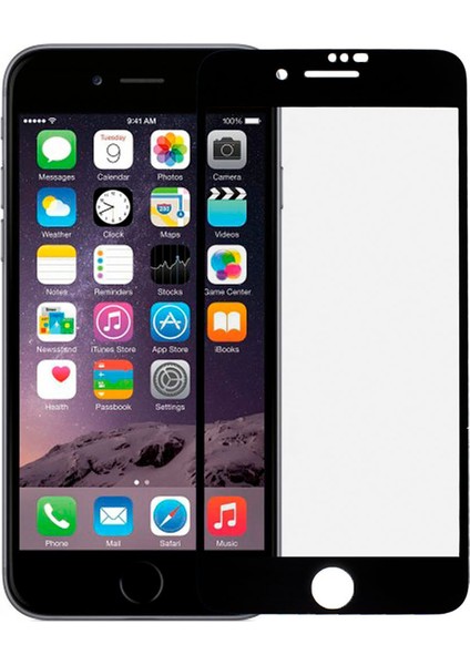 Iphone 7 Ekran Koruyucu Seramik Tam Kaplama Siyah
