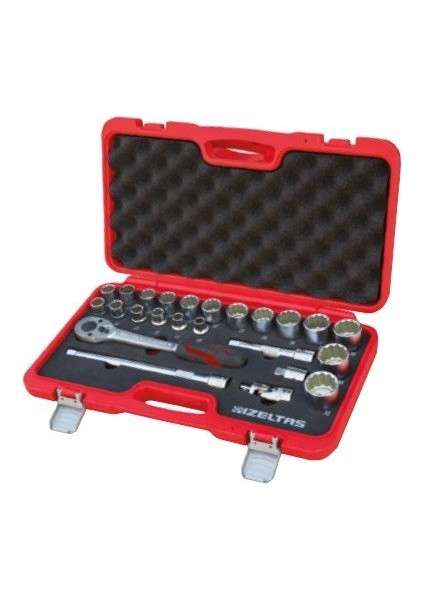 Izeltaş 1114006024 1/2'' On Iki Köşe Lokma Anahtar Takımı 24 Parça