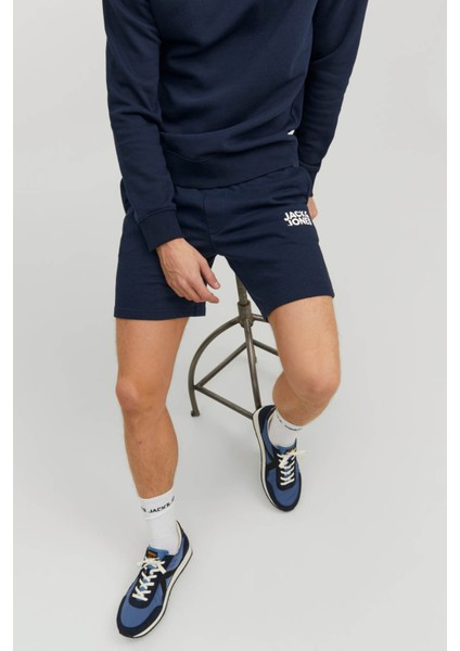 Jpstnewsoft Sweat Shorts Bex Sn Lacivert Erkek Şort 12228920-Navy modelleri