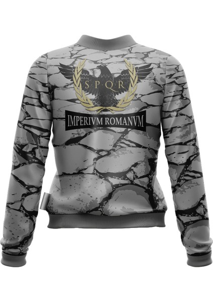 Fermuarlı Sweatshirt Aquılus Gri