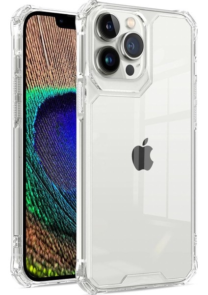 Apple iPhone 12 Pro Max Kılıf Sert Pc Darbeye Dayanıklı Kristal Alp Kapak