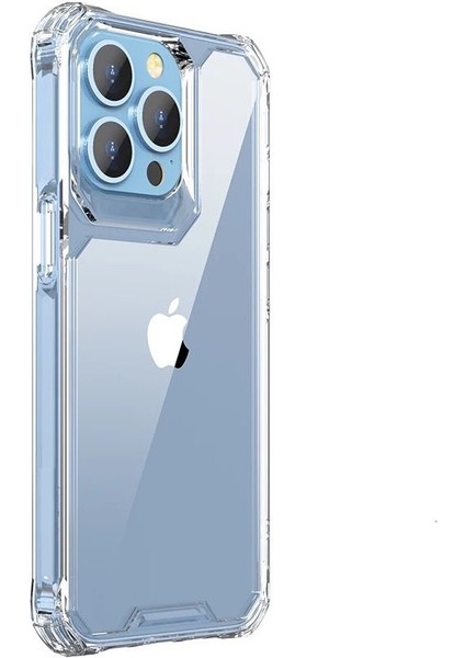 Apple iPhone 13 Pro Max Kılıf Sert Pc Darbeye Dayanıklı Kristal Alp Kapak