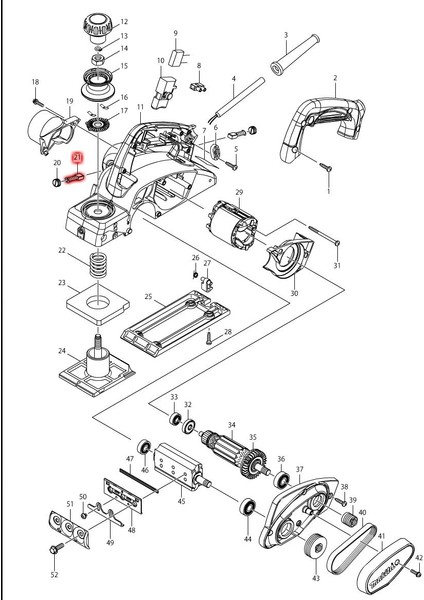 Makita KP0800 Kömür Fırça CB-411 Ürün Kodu 195010-1