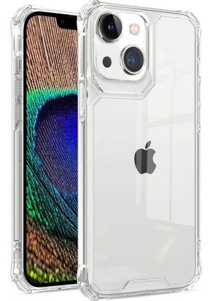 Apple iPhone 14 Plus Kılıf Sert Pc Darbeye Dayanıklı Kristal Alp Kapak