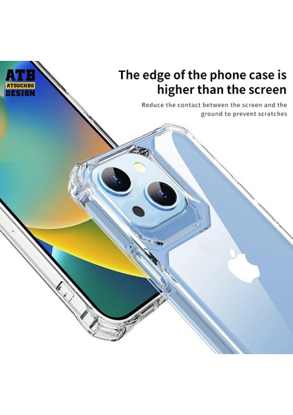 Apple iPhone 14 Plus Kılıf Sert Pc Darbeye Dayanıklı Kristal Alp Kapak