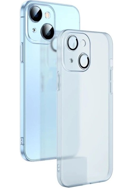 Apple iPhone 14 Kılıf Kamera Korumalı Mat Pp Alp Silikon Şeffaf