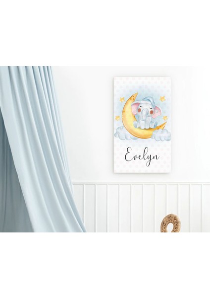 Çocuklara Özel Isimli Bebek Odası Kanvas Tablo 30X50CM, Bebek Odası Dekoru, Bebek Hediyesi, Ev Dekorasyonu modelleri