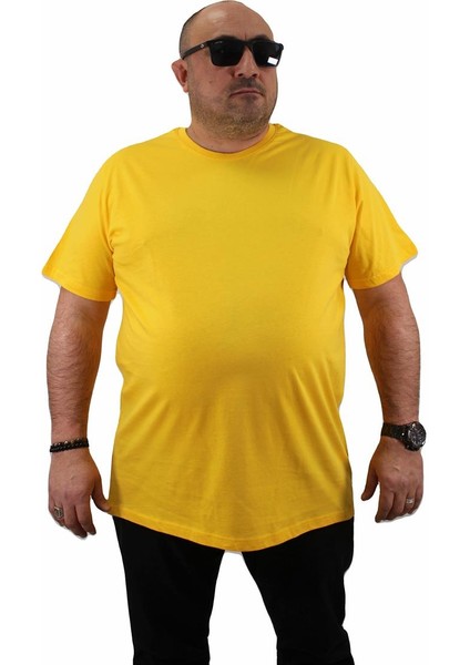 Mocgrande Büyük Beden Basic Tişört 11100 Sarı