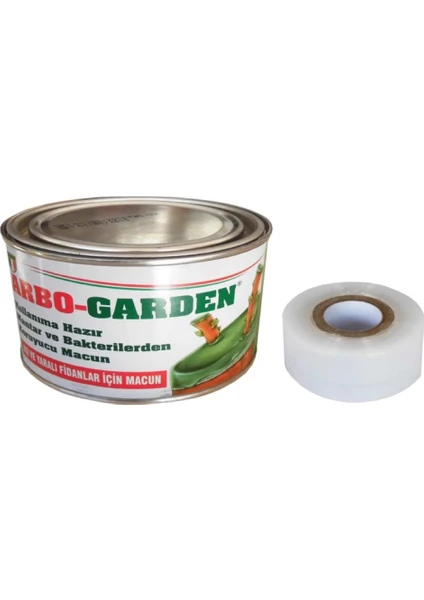 Arbo-Garden Aşı Macunu Kullanıma Hazır Aşı Macunu 250 gr Aşı Bağlama Bandı 30MM 135 Metre Şeffaf