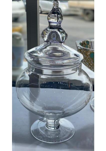 Cam Ayaklı Kurabiyelik El Yapımı Drajelik (16X31CM) fiyatları