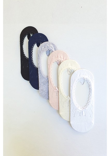 6'lı Dantelli Babet Çorap