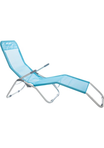Andoutdoor Tumbona Katlanır Şezlong-Mavi