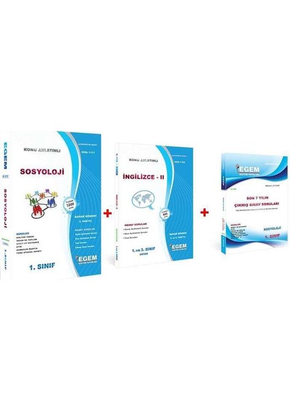 AÖF Açık Öğetim Sosyoloji 1. Sınıf 2 Dönem (Bahar) Konu Anlatımlı Soru Bankası Set +Çıkmış