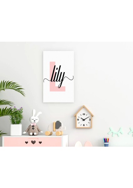 Çocuklara Özel Isimli Bebek Odası Kanvas Tablo 30X50CM, Bebek Odası Dekoru, Bebek Hediyesi, Ev Dekorasyonu-3 fiyatları