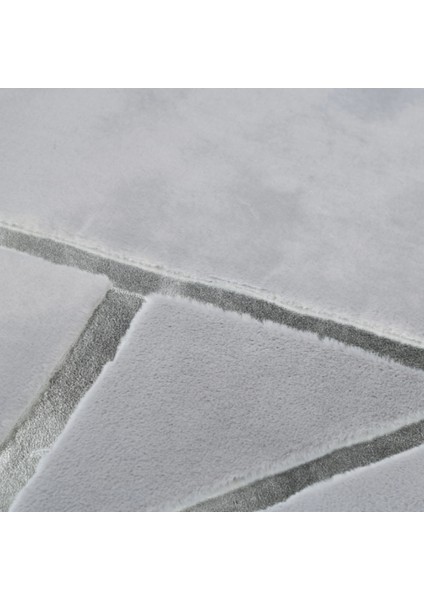 Gri Gümüş Bordürlü Peluş Halı 200 x 300 cm fırsatları