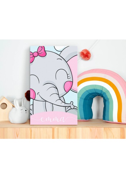 Çocuklara Özel Isimli Bebek Odası Kanvas Tablo 30X50CM, Bebek Odası Dekoru, Bebek Hediyesi, Ev Dekorasyonu-2